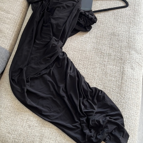 Norma Kamali DIANA DRESS black one shoulder - Picture 14 of 16